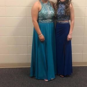 Beautiful prom dress! Size 18, Ellie Wilde. Color:blue